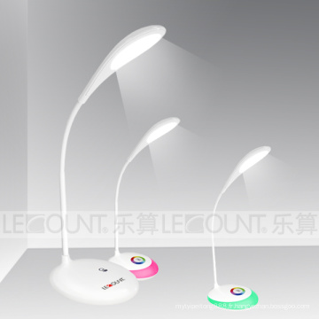 Lampe de table à LED rechargeable tactile avec couleurs vivantes (LTB716)